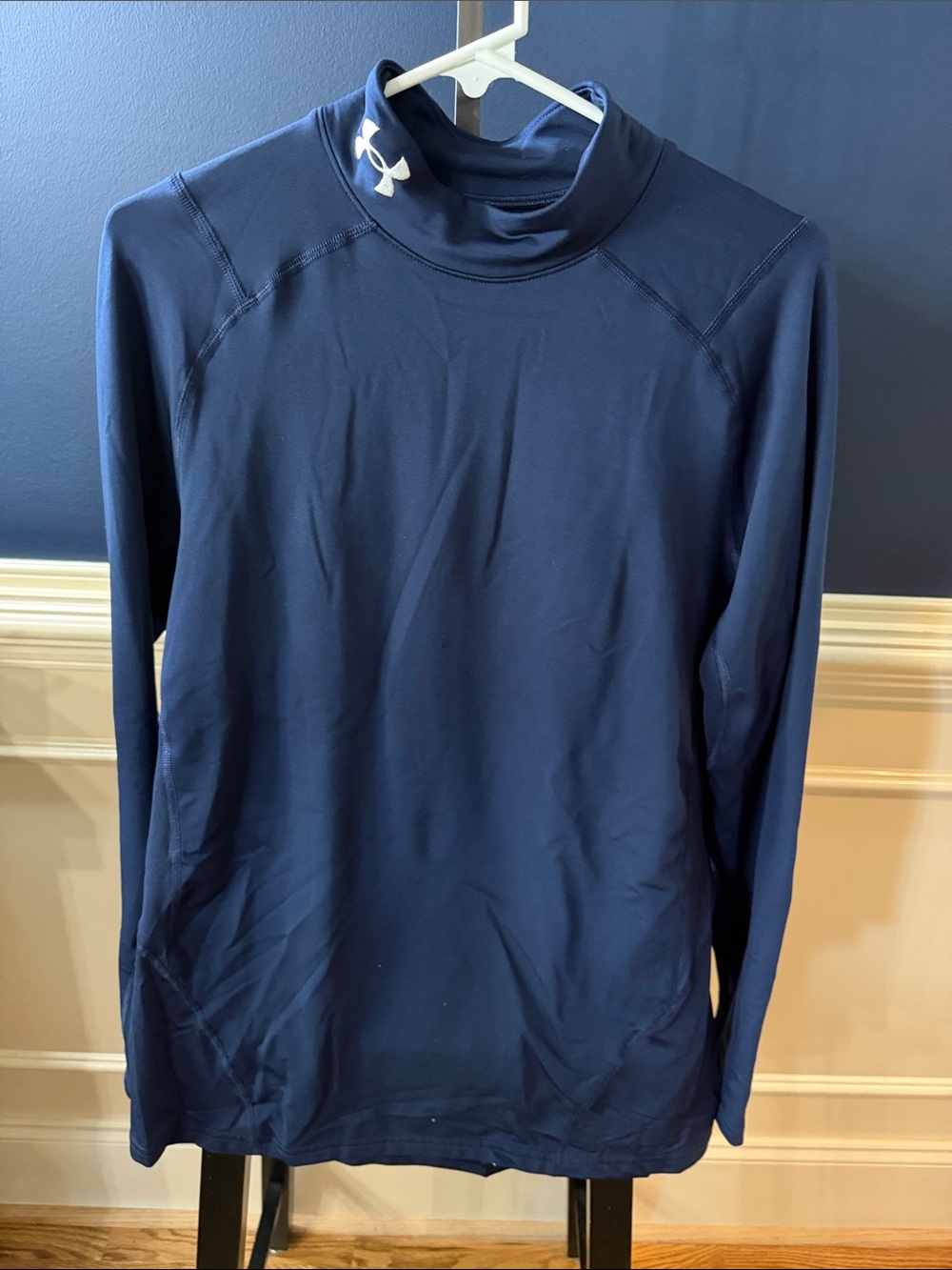 Under Armour Men’s Navy Mock Neck Compression Performance Top